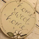 Personalised Round Plq with Daisy Flower - BLANK 9820