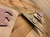 Handmade Wooden Bunting - Pinks 9863