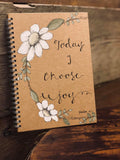 Handmade Notebook with Daisy Wreath - Choose Joy 9885