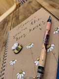 Handmade Notebook with Little Daisies - Mom Bees Knees 9893