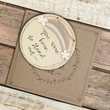Handmade Rainbow Round Plq & Card Set - Born to Stand Out 9951