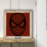 Handmade Lg Framed Superhero Sign - Spiderman 9987