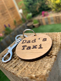 Keyring Round - Dad's Taxi 9989