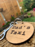 Keyring Round - Dad's Taxi 9989