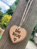 Handmade Little Sentiment Heart - Keep Hoping 9999