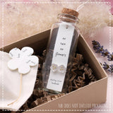 Message in a Bottle Earrings - Flower & Rain / Flowers 13737