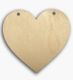 Country Heart Wooden Blank 8576