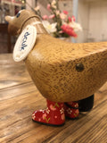 DCUK Ducky with Flower Welly - Red 9799