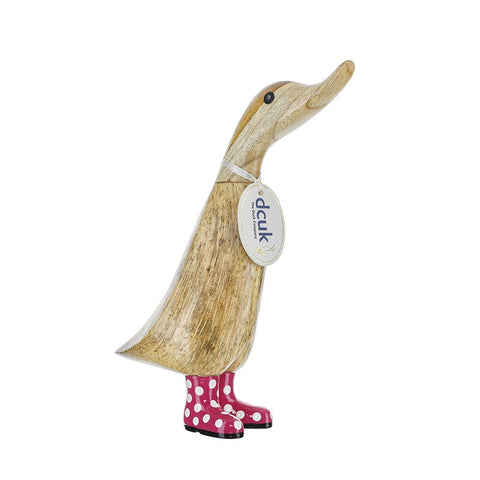 DCUK Duckling with Spotty Welly - Dk Pink 13381