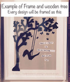 Silhouette with Tree in Md Frame - Fairy 5510