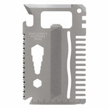 Gentleman's Hardware Credit Card Tool with Titanium Finish 8451