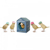 DCUK Garden Bird in Hat in Bird Box - Fuchsia Bonnet 12413