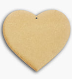 Heart Plaque Wooden Blank 6" 8581