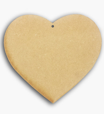 Heart Plaque Wooden Blank 4" 8580