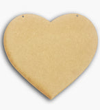 Heart Plaque Wooden Blank 8" 8582