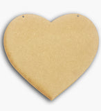 Heart Plaque Wooden Blank 4" 8580