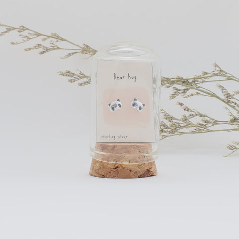 Mini Clocke Bottle Earrings - Hug / Panda 13749