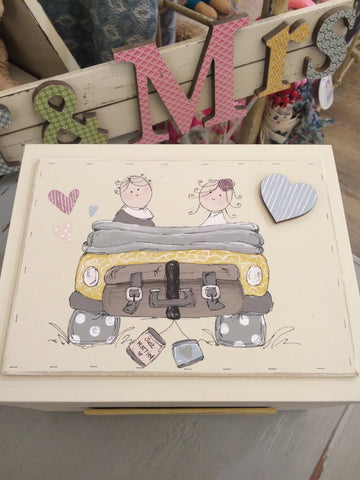 Keepsake Box Sm - Daisy Wedding Car 4395