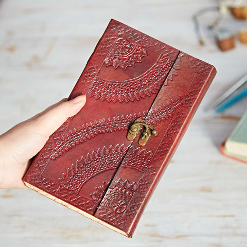 Paper High Embossed Leather Journal XL 13183