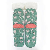 Disaster Moomin Slipper Socks with Floral Design 12290