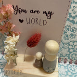 Peg Doll Scene - You are my World 13688