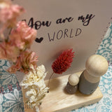 Peg Doll Scene - You are my World 13688