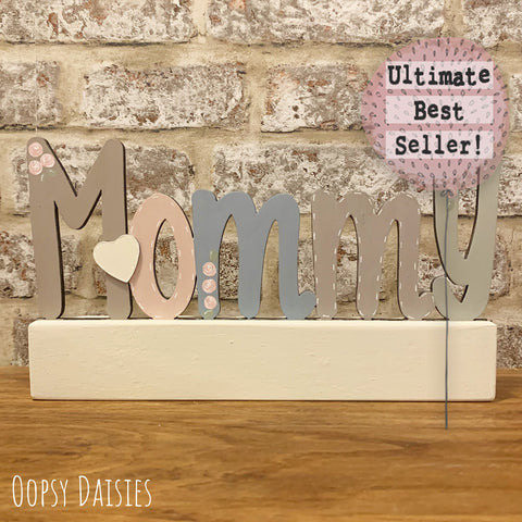 Personalised Mommy Block - Pastels 13678