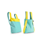 Notabag - Foldable Shopper, Bag & Backpack in Mint/Yellow 12918