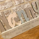 Personalised Nanny Block - Pastels 13675