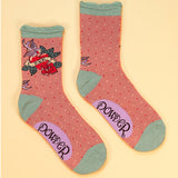 Powder Ankle Sock - Mum Tattoo 12575
