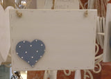 Personalised Sq Plaque with Heart 217