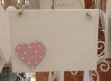 Personalised Sq Plaque with Heart 217