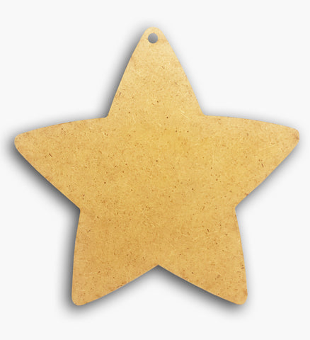 Star Plaque Wooden Blank 4" 8583