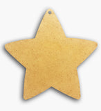 Star Plaque Wooden Blank 6" 8584