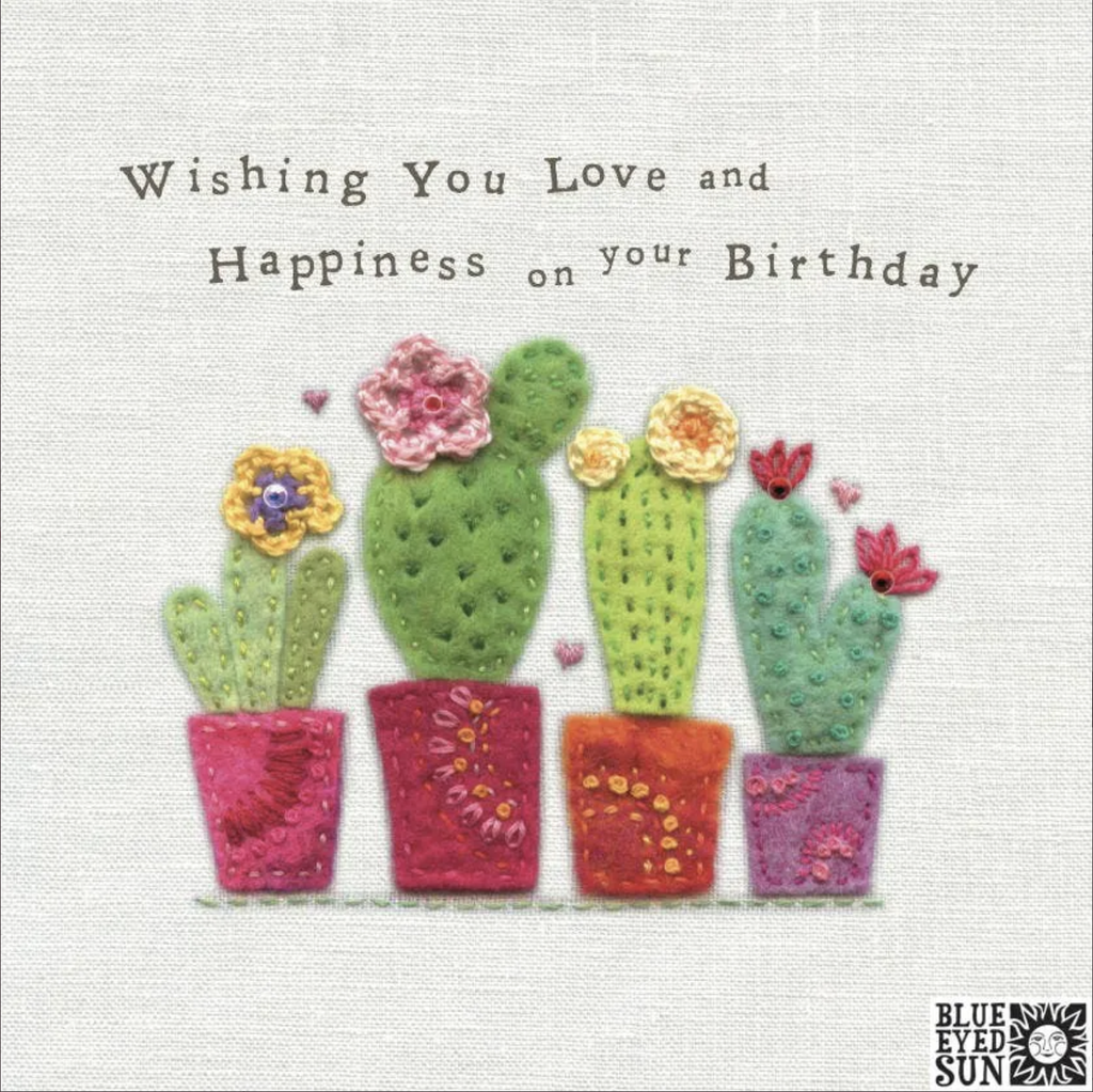 Card Touchy Feely - Birthday Cacti 13820