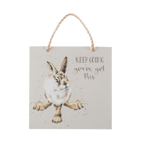 Wooden Plaque Hare - You've Got This 11865