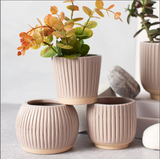 Grooved Planter Small Grey - Slant 12635