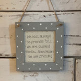 Personalised Square Frame Plaque - New Friends 9549