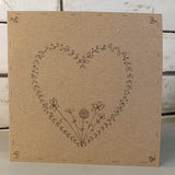 Personalised Card with Heart Wreath 9915