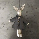 White Rabbit with Grey Jacket - Emily 9600