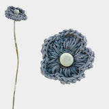 Crocheted Flower - Dk Blue 6605