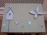 Keepsake Box Lg - Birds, Butterflies & Buttons 3689