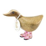 DCUK Ducky with Flower Welly - Pink 9801