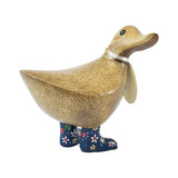 DCUK Ducky with Flower Welly - Blue 9798
