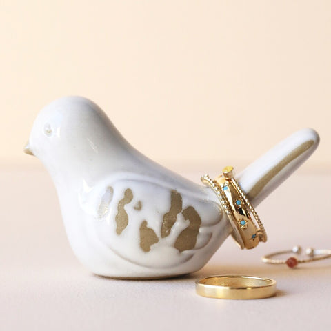 Ceramic Bird Ring Holder 13752