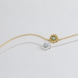 Crystal Daisy Charm Bracelet in Silver 12738
