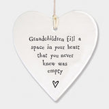 Porcelain Heart - Grandchildren 6640