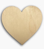 Country Heart Wooden Blank 8576