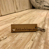 Keyring Tag with Heart - Hold on to Hope 9046