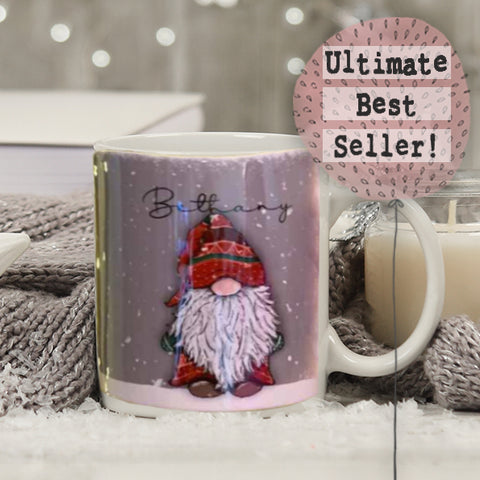 Gnome Snowy 10oz Mug - Jeremiah Gnome Personalised 10709